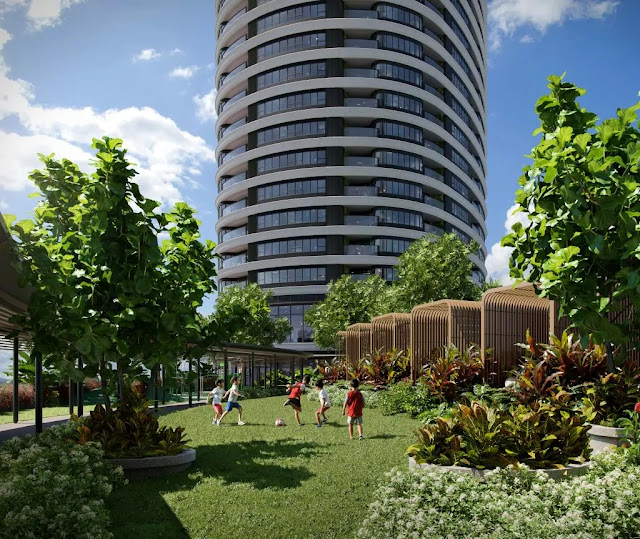 Outdoor Garden Lawn at The Haraya Residences Bridgetowne Outdoor Garden Lawn at The Haraya Residences Bridgetowne